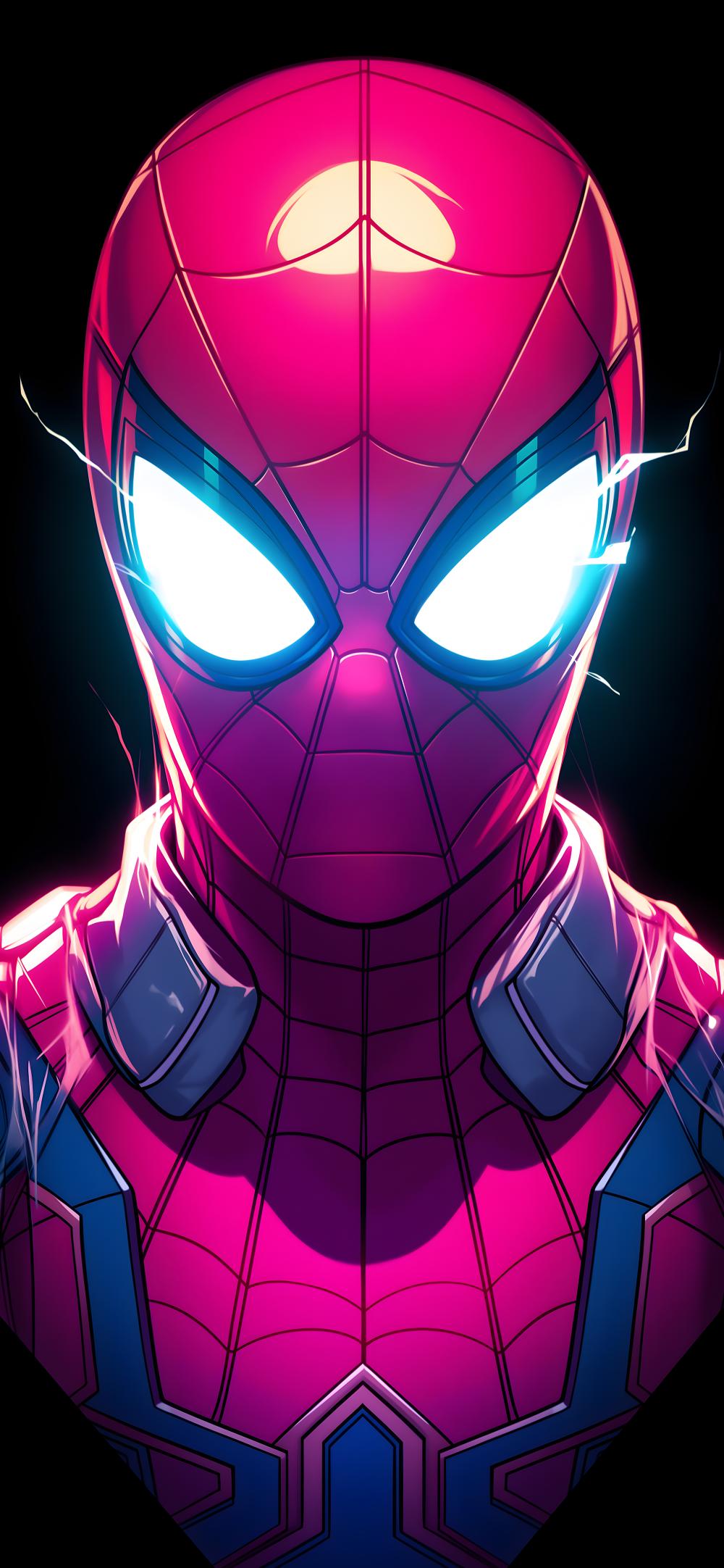 Download Spider Man Glowing Eyes Neon