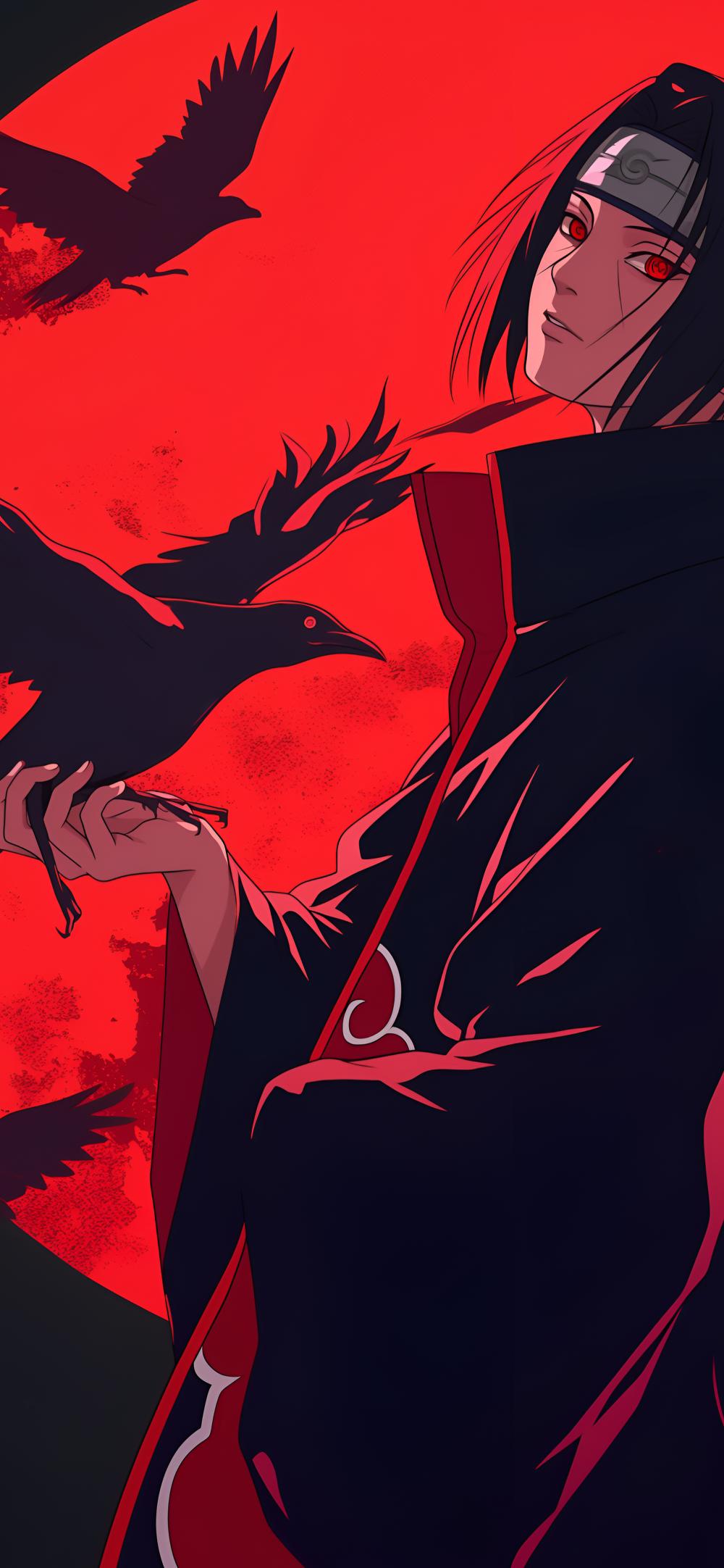 Download Itachi Uchiha Red Moon Crows