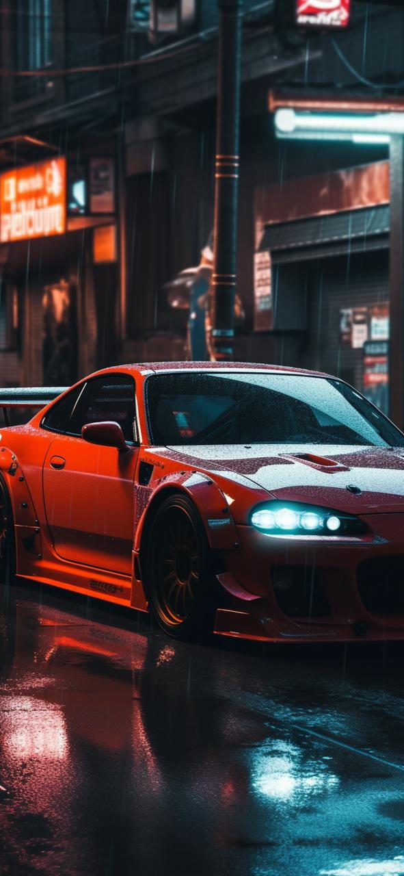 Download Red Toyota Supra Street