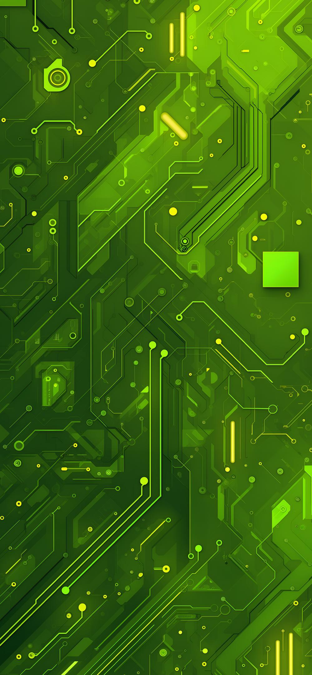 Download Mobile Green Circuit Board Tech