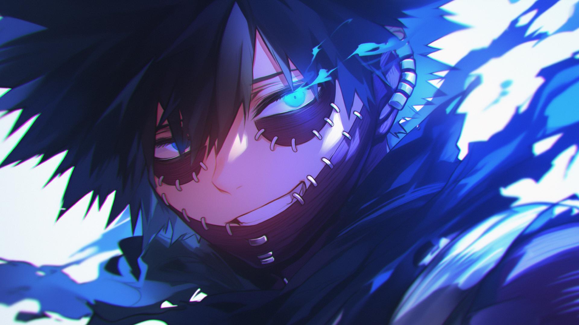 Download Dabi Blue Flames Piercing Gaze Desktop Wallpaper