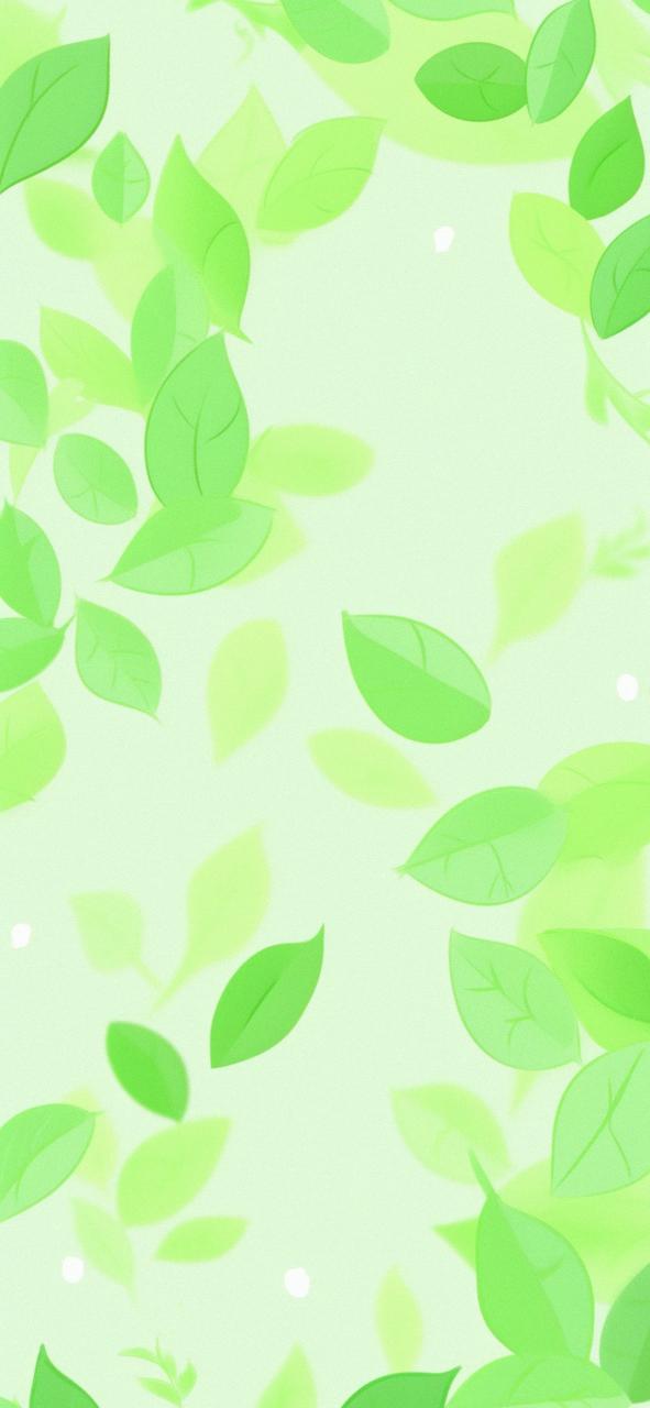 Download Light Green Leaves Pattern