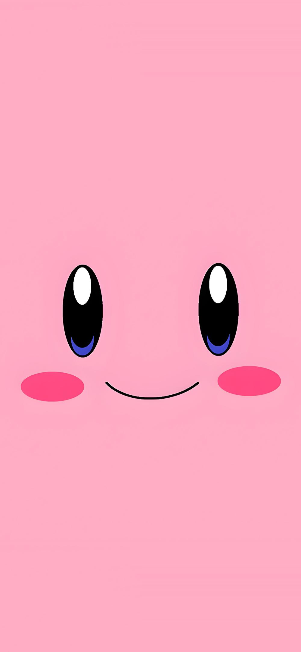 Download Kirby Smile Pink Wallpaper