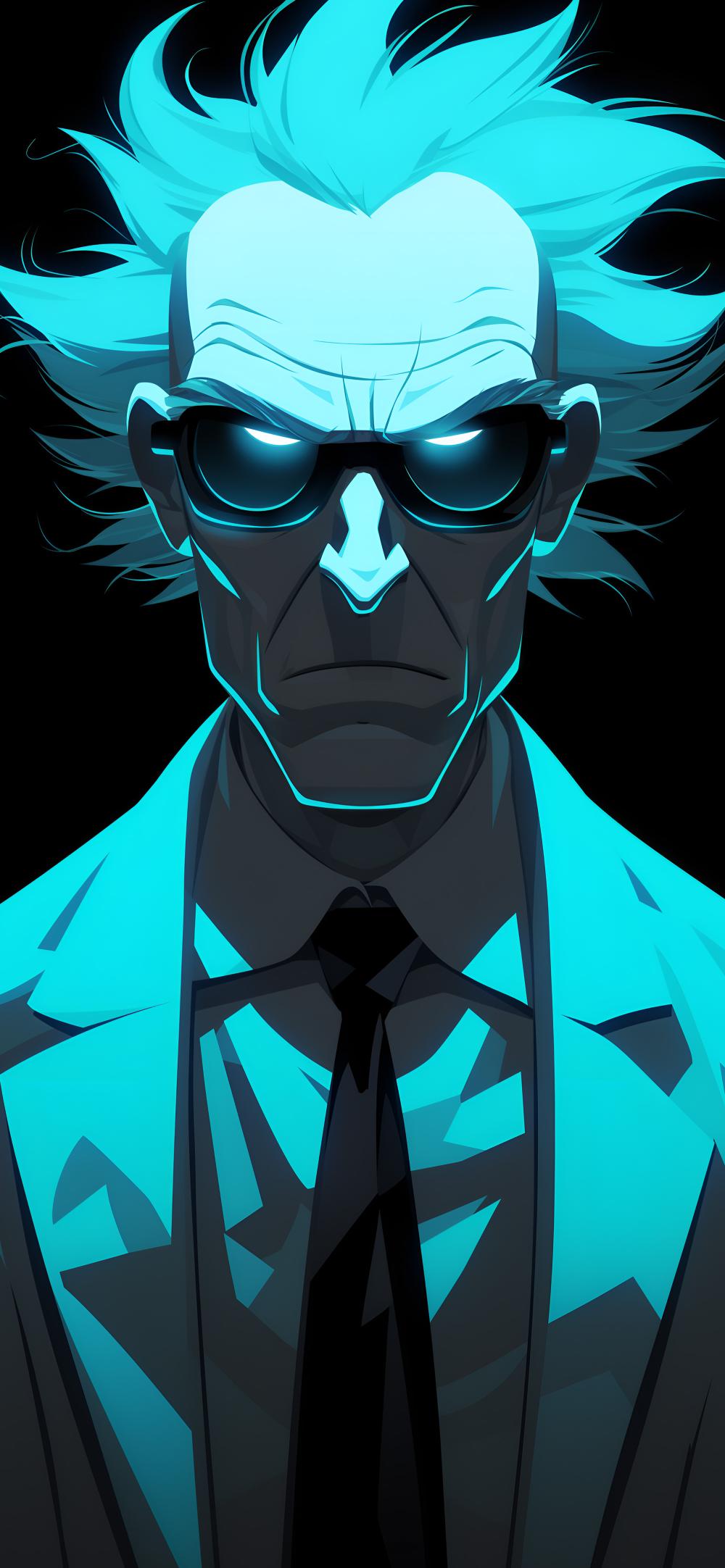 Download Rick Sanchez Dark Wallpaper