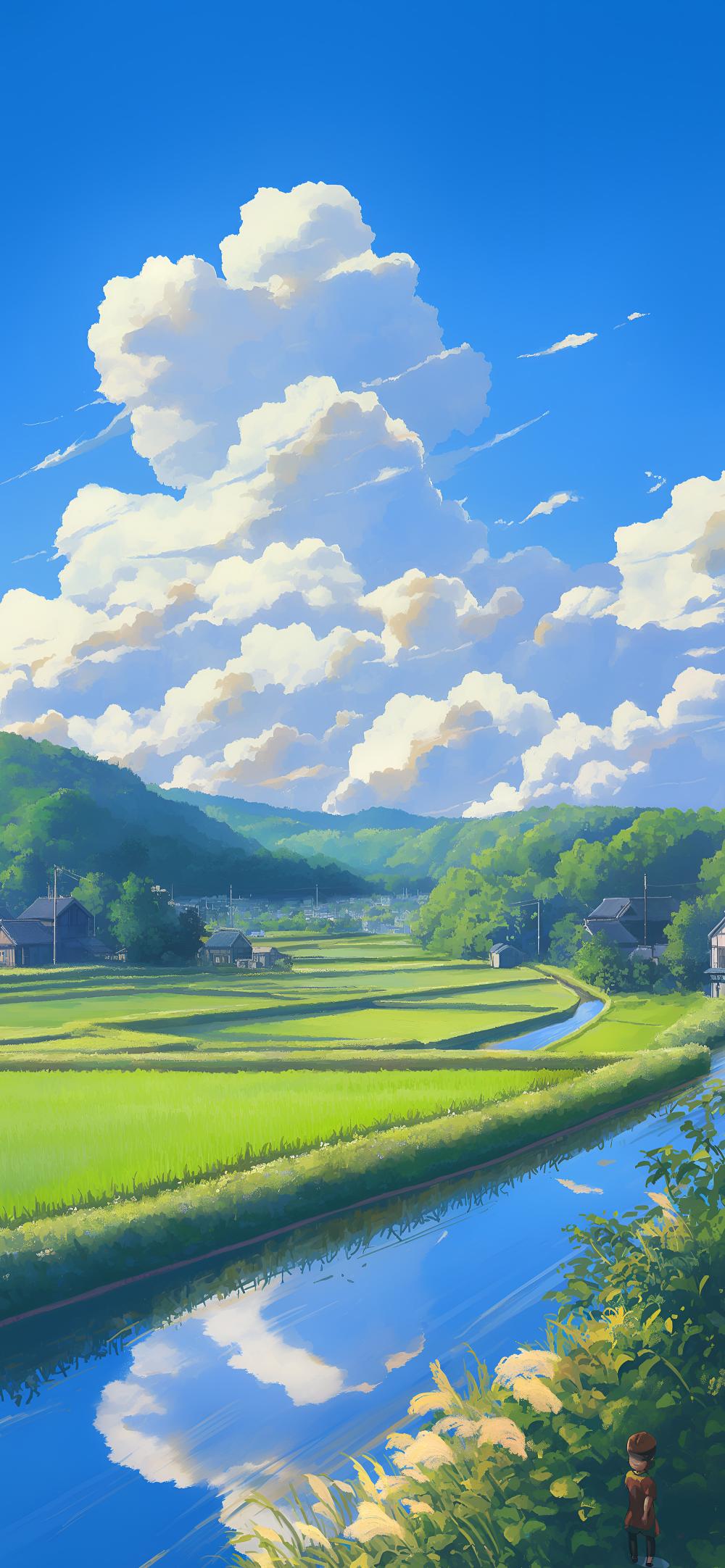 Download Studio Ghibli Nature Aesthetic Wallpaper