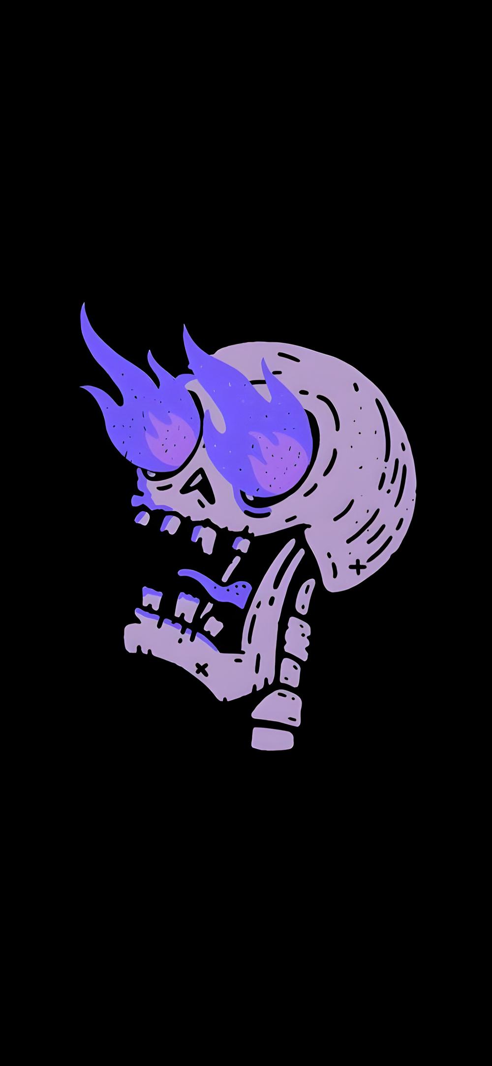 Download Flaming Skull Dark