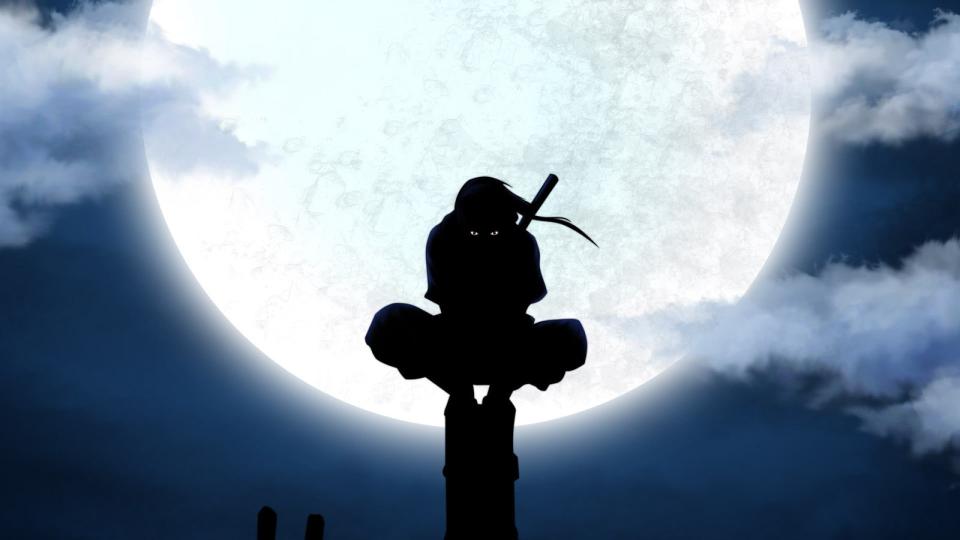 Download uchiha itachi anbu silhouette