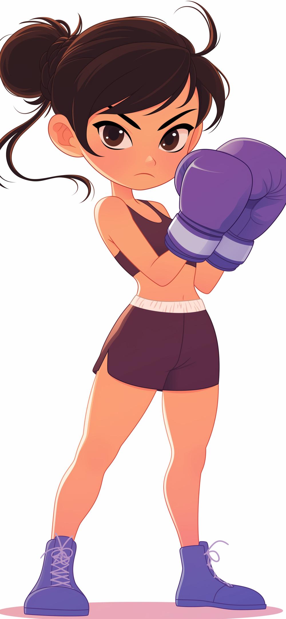 Download Strong Girl Boxing Wallpaper