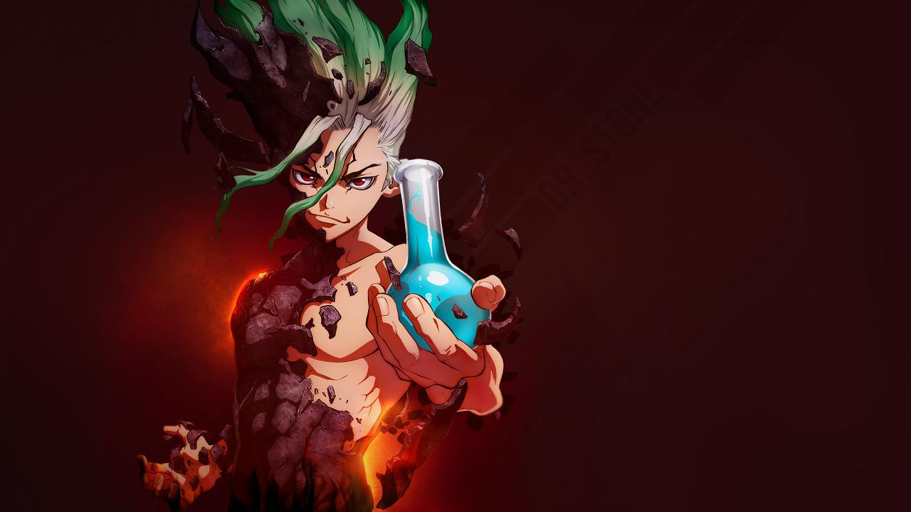 Download Dr. Stone anime flask