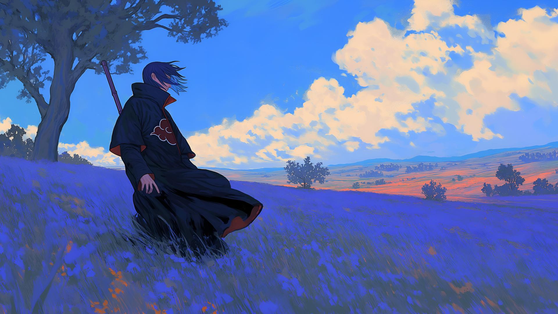 Download Itachi Uchiha Art Style Desktop Wallpaper 4k