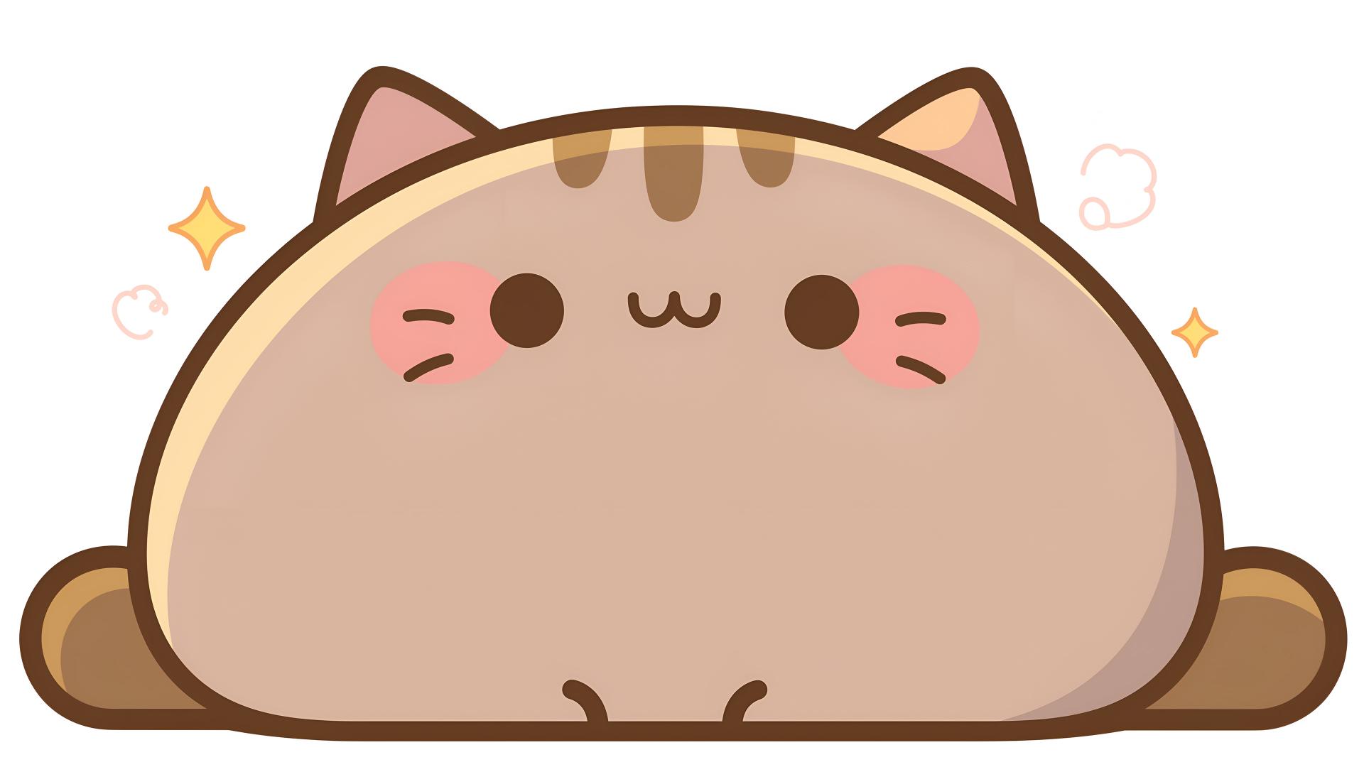 Download Cute Fat Cat Clipart 4k