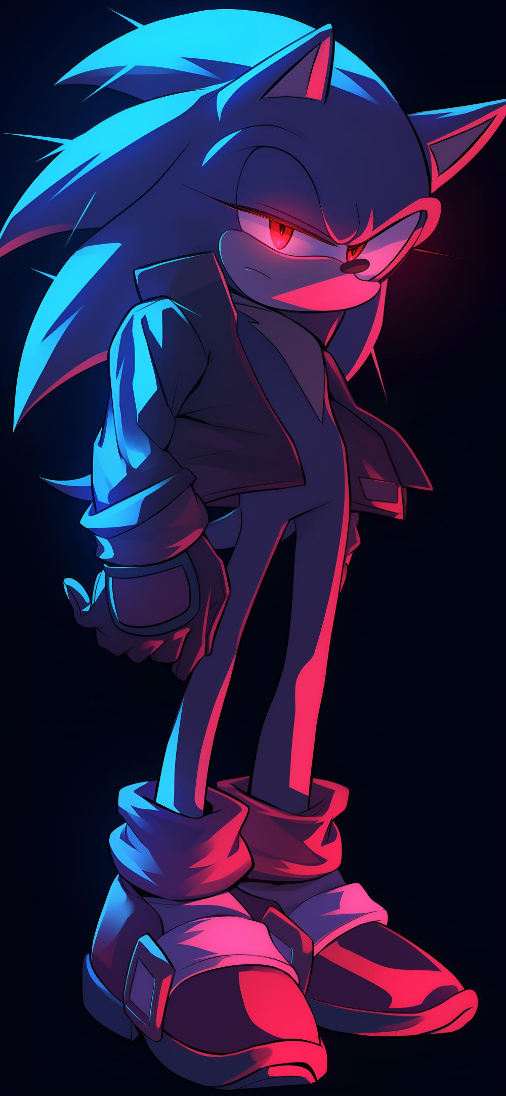 Download Edgy Sonic Glow Portrait