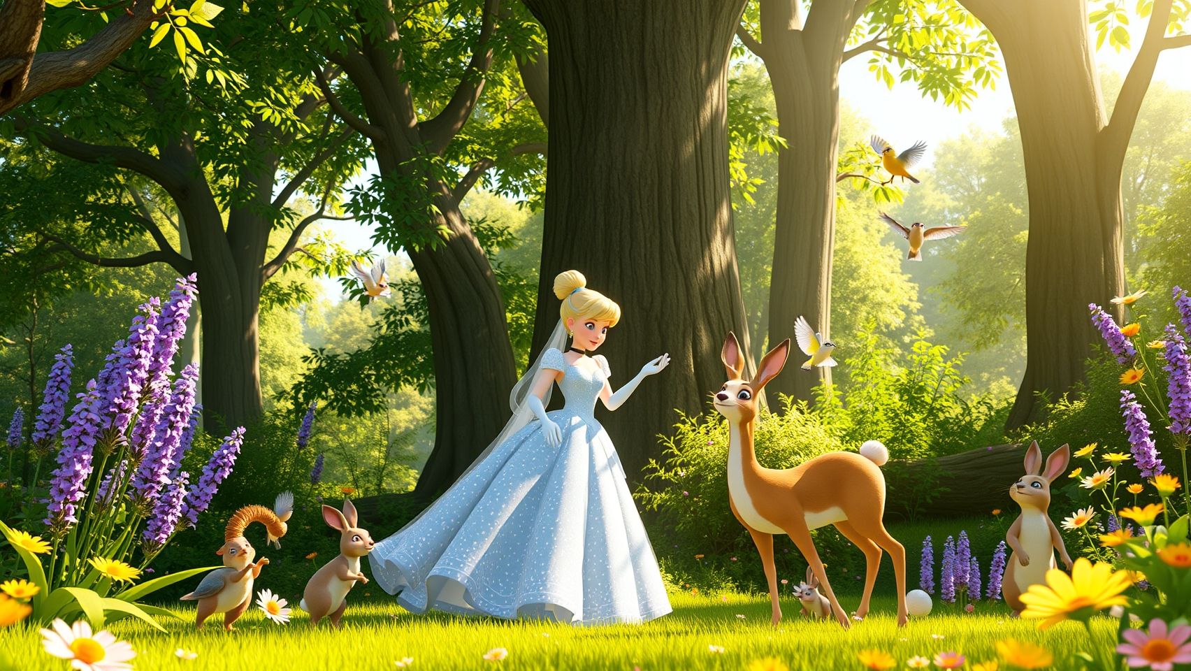 Download 3d Animated Cendrillon With Nature