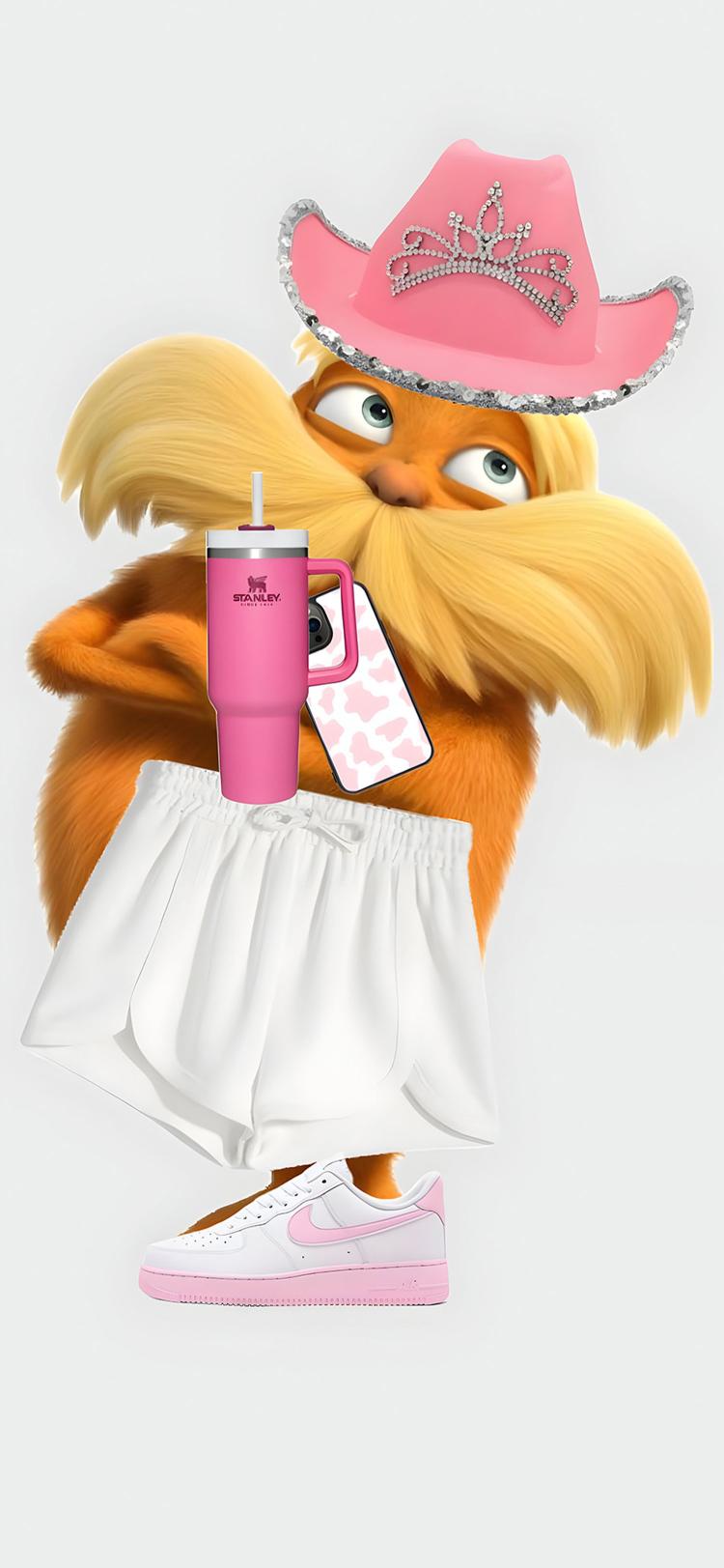 Download Preppy Lorax Pink Cowboy Hat