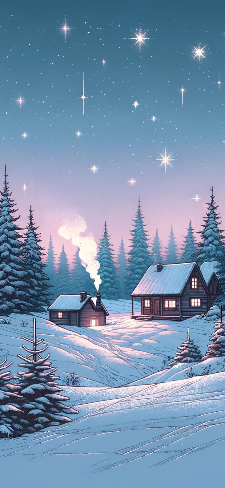 Download Cute Winter Homes Cozy