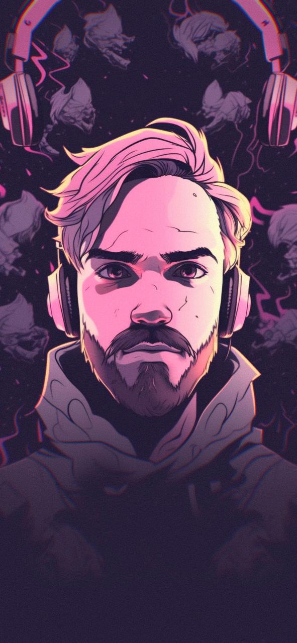 Download Pewdiepie Eye Catching Cartoon