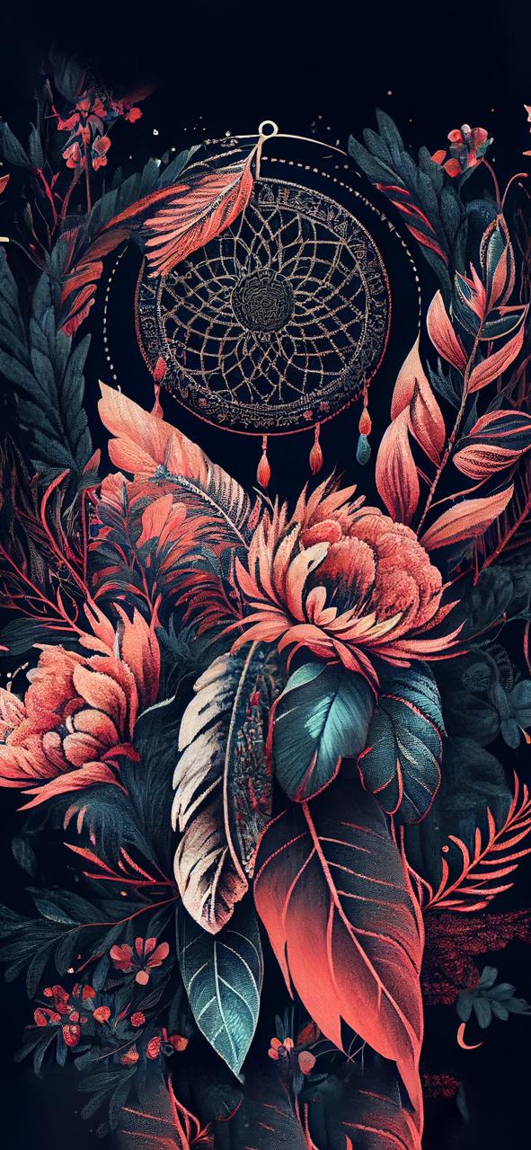 Download Dreamcatcher Flowers Boho Aesthetic