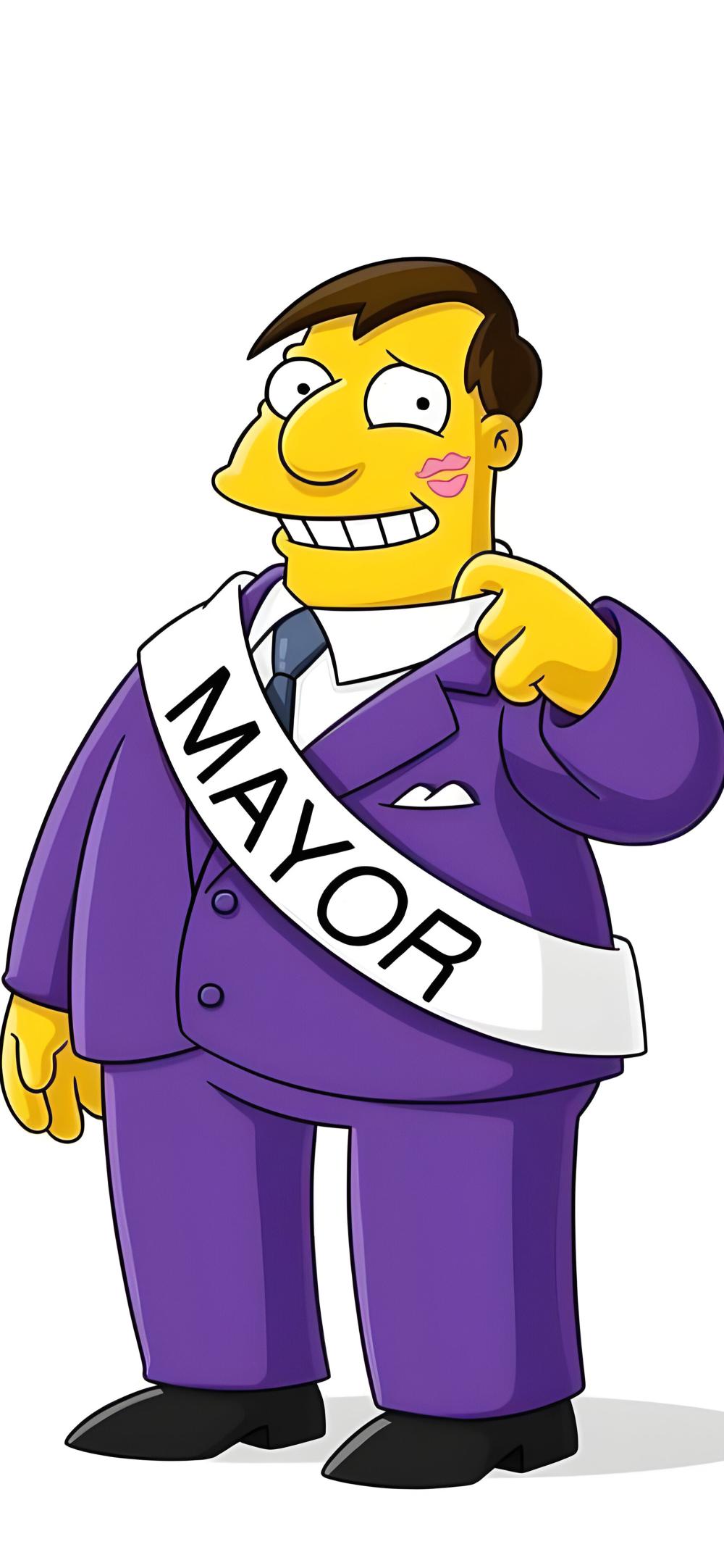 Download Mayor Quimby Simpsons Cartoon