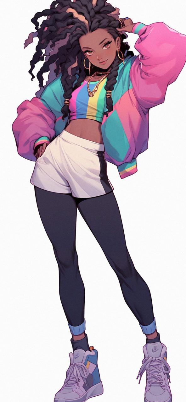 Download Stylish Anime Girl Preppy