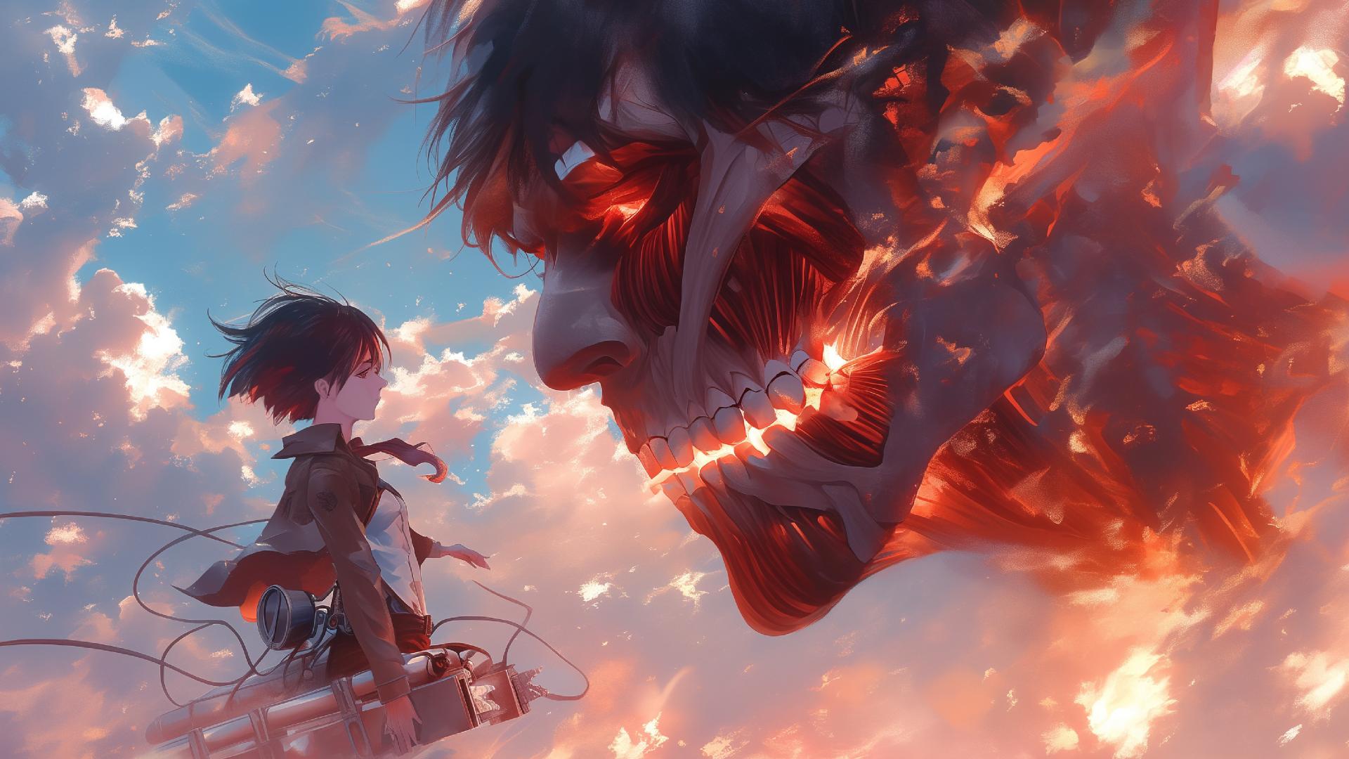 Download Founding Titan Mikasa Ackerman Desktop Wallpaper