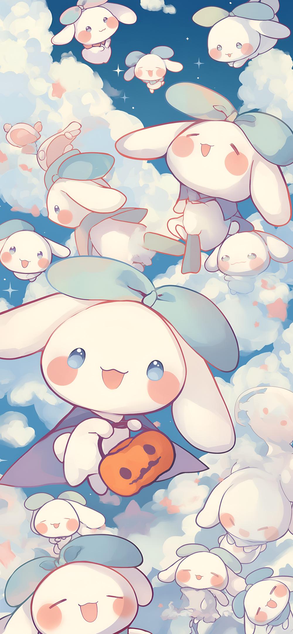 Download Cute Cinnamoroll Halloween Blue