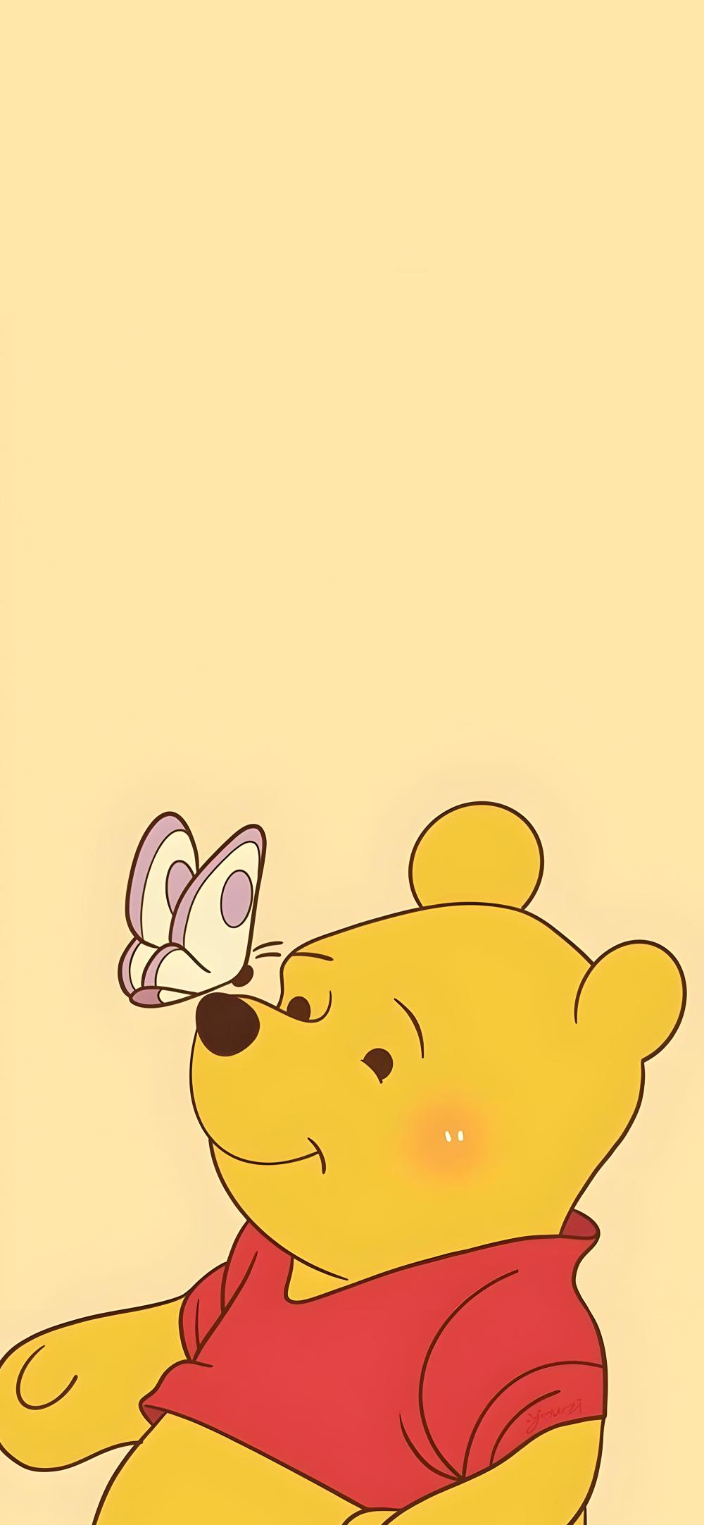 Download Winnie The Pooh Butterfly Minimalist