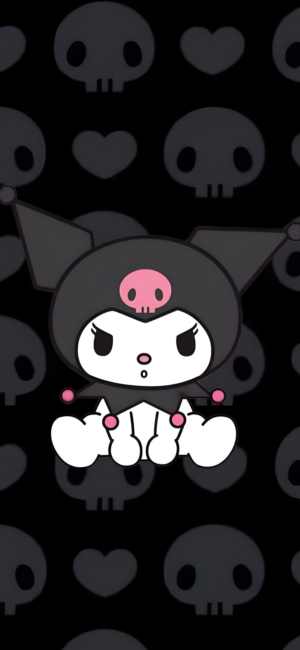 Download Sanrio Kuromi Skull Theme