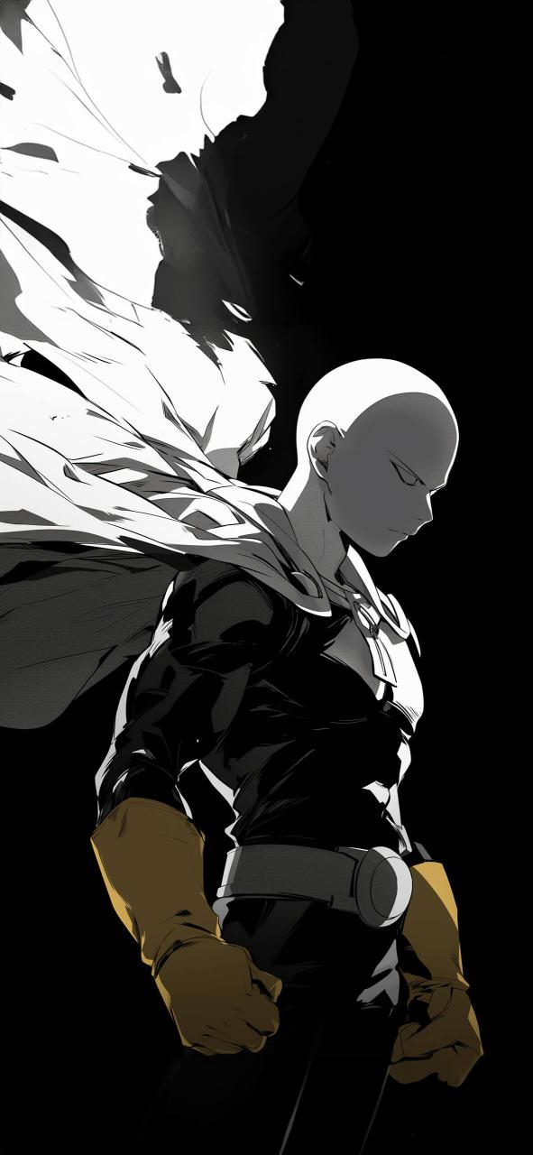 Download One Punch Man Saitama Black Aesthetic Pr