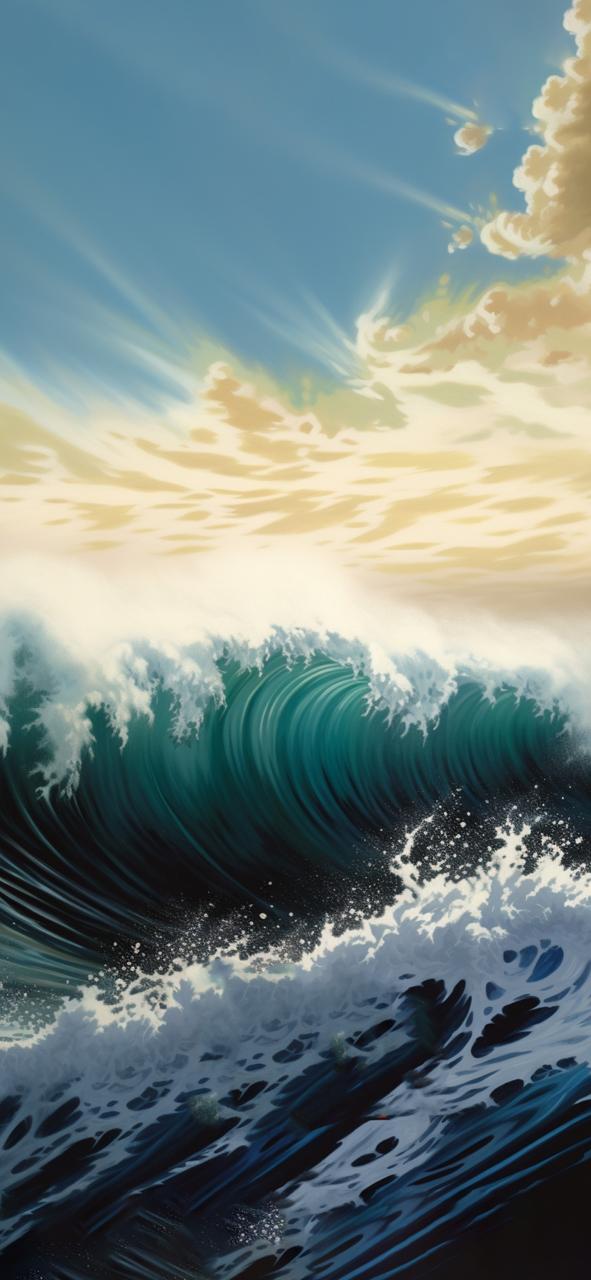 Download Waves Clouds Art