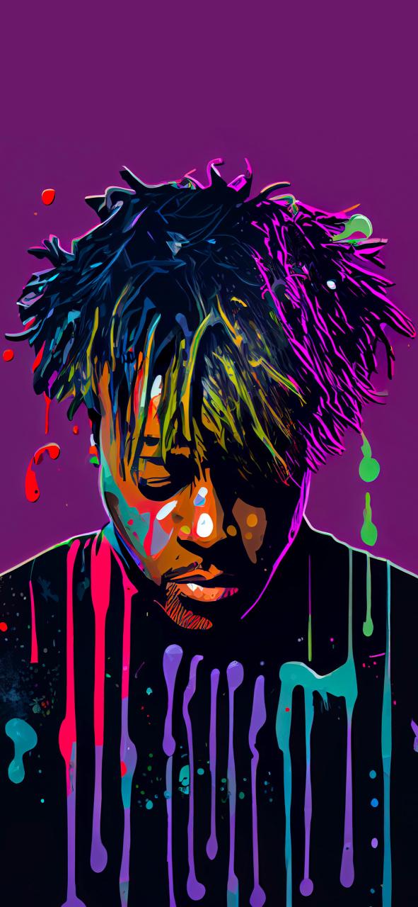 Download Juice Wrld Art Purple