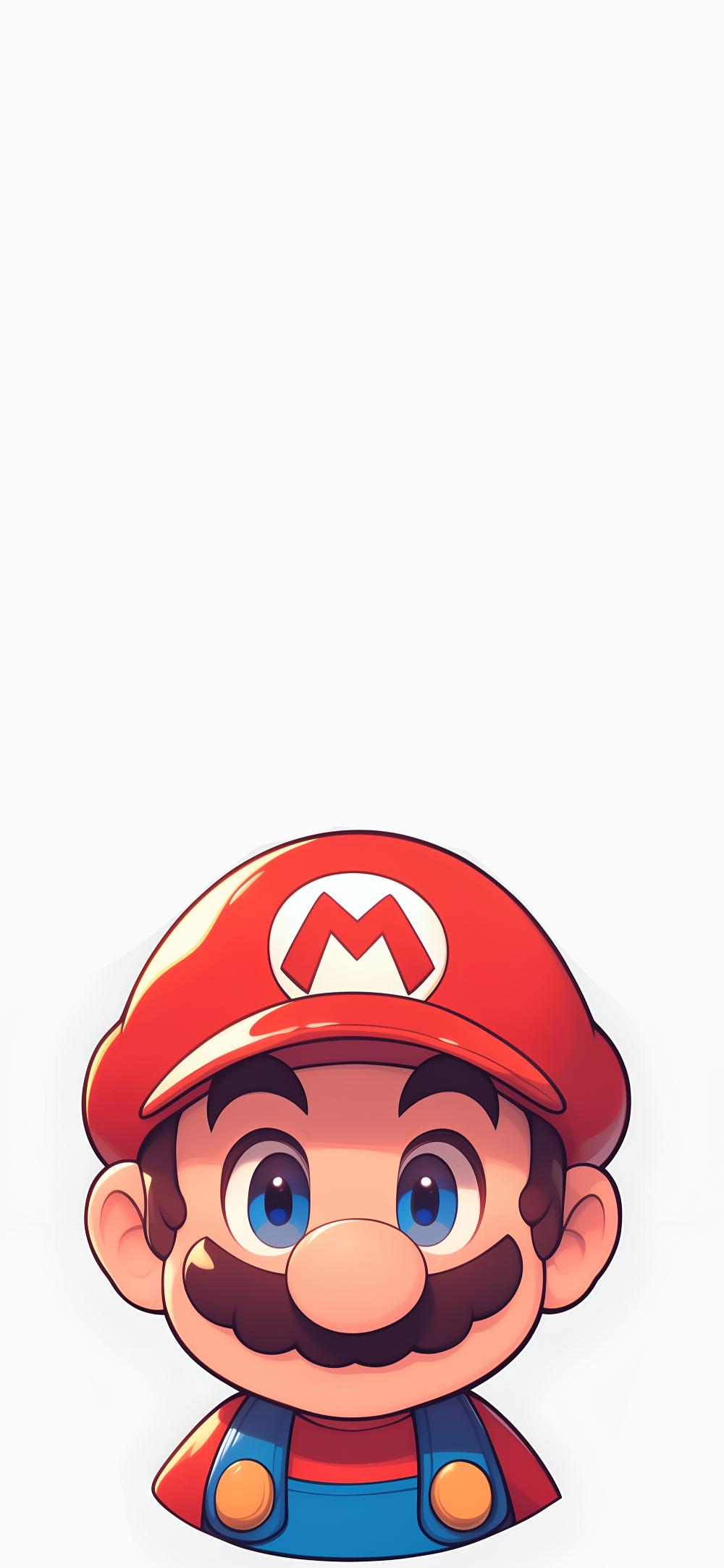 Download Cute Mario Head Clipart