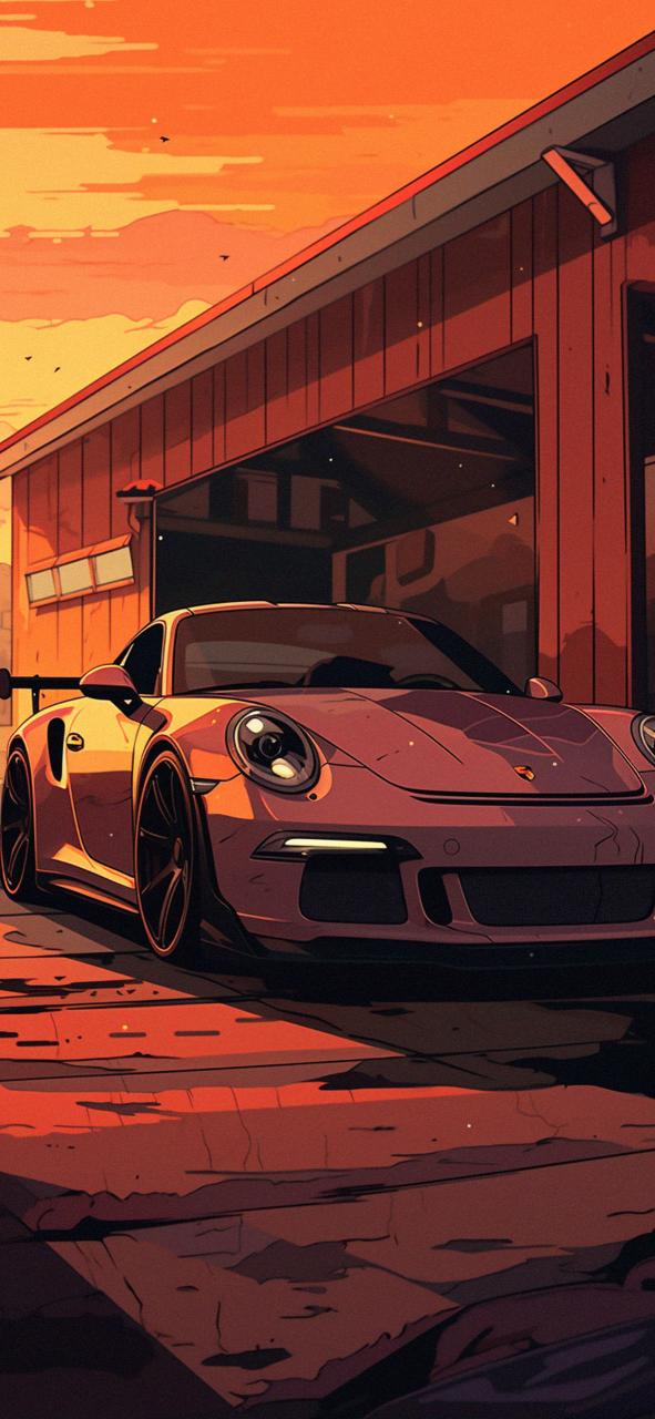 Download Orange Porsche 911 Aesthetic