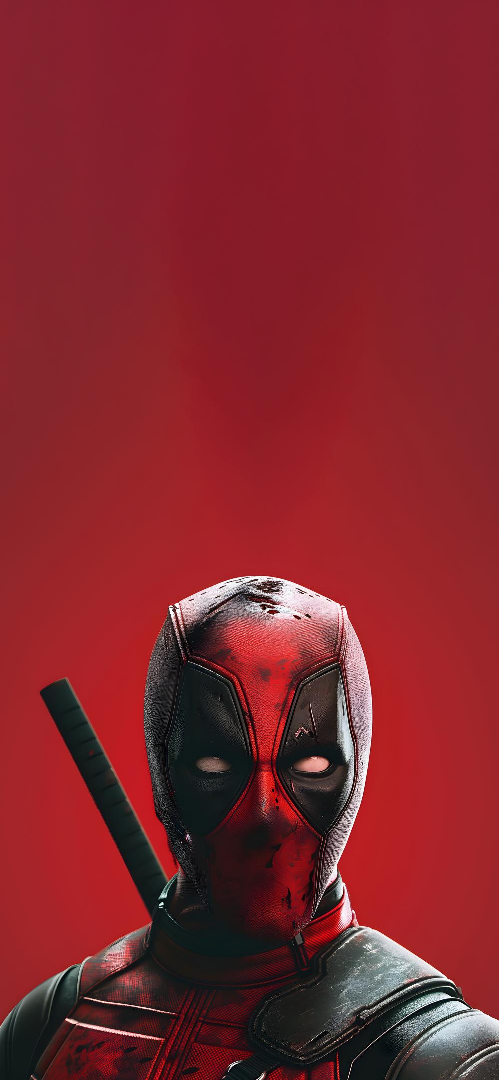 Download Superhero Deadpool Red Theme