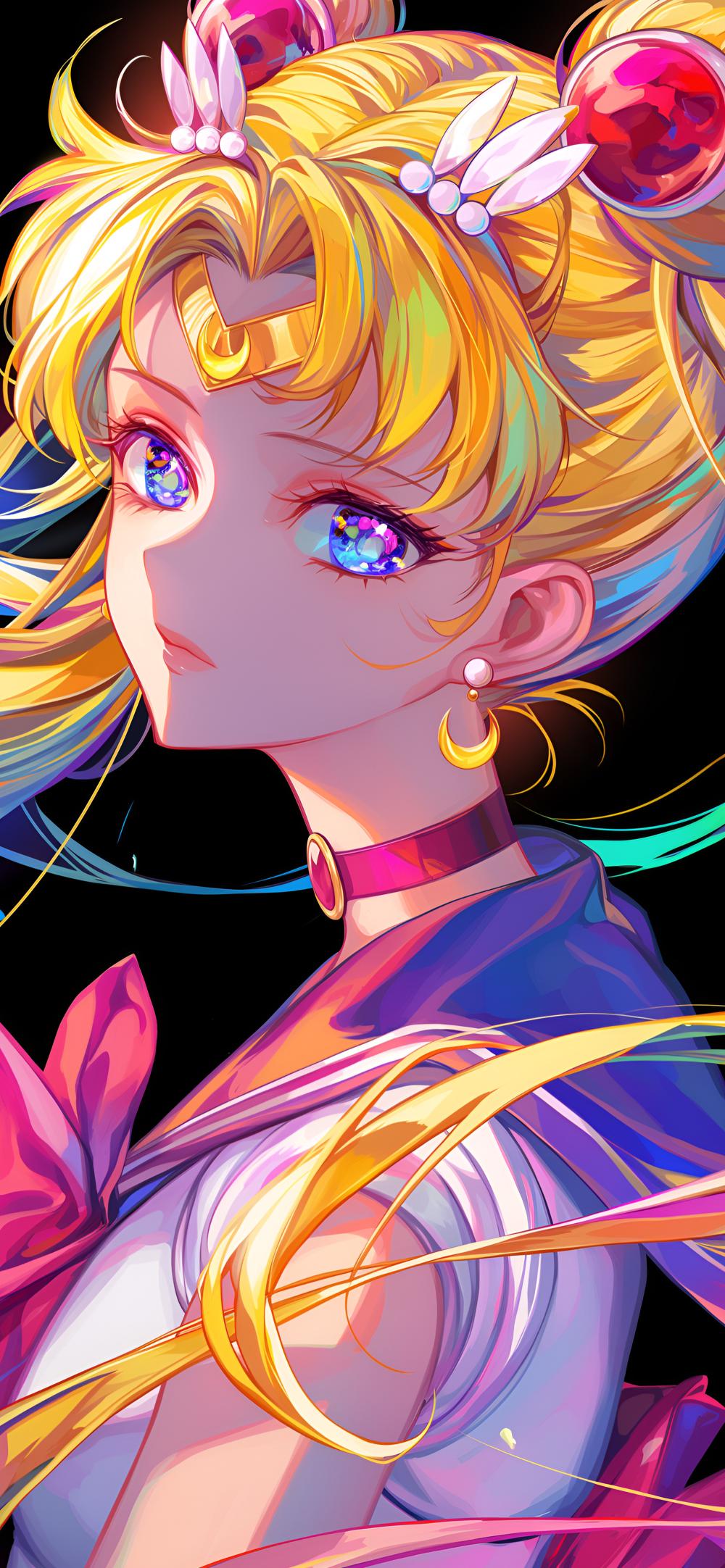 Download Sailor Moon Neon Glow Amoled