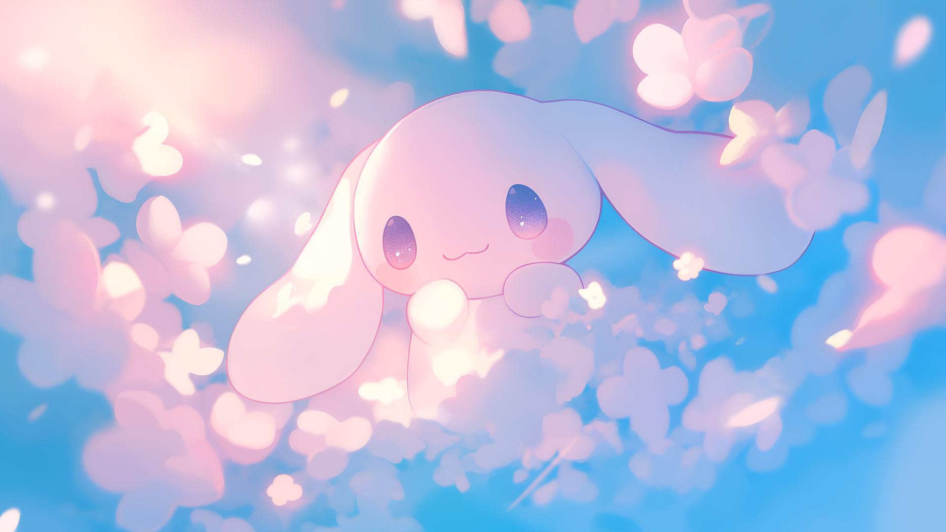 Download Cinnamoroll Cute Floral Butterfly Pastel Desktop