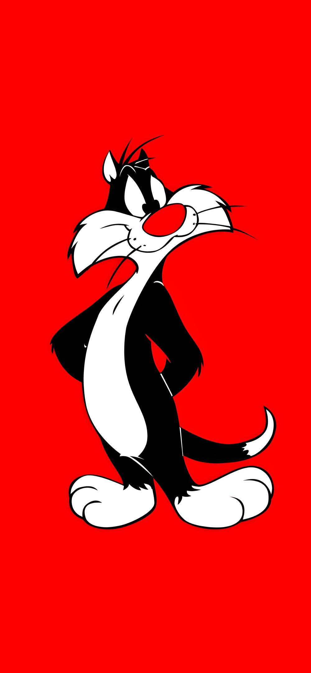 Download Sylvester The Cat Looney Tunes Red