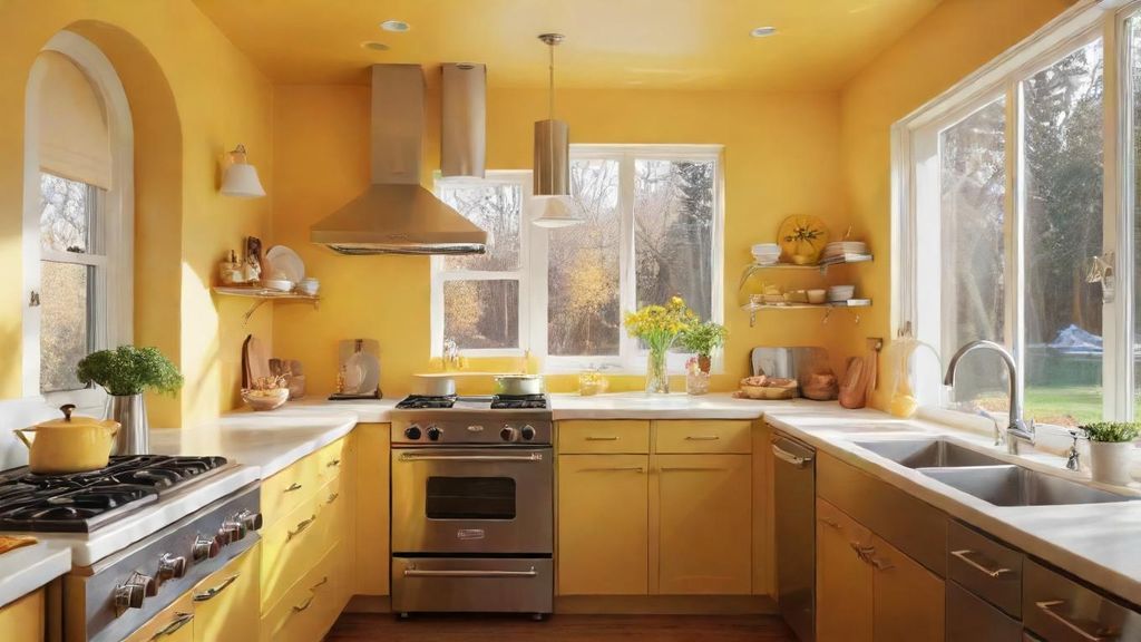 Download A Detailed Kitchen Scene With Various