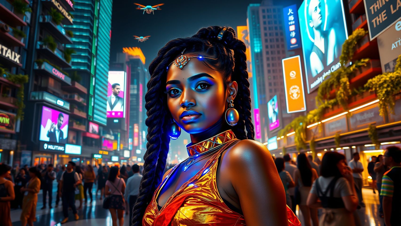 Download A Futuristic Indian Girl