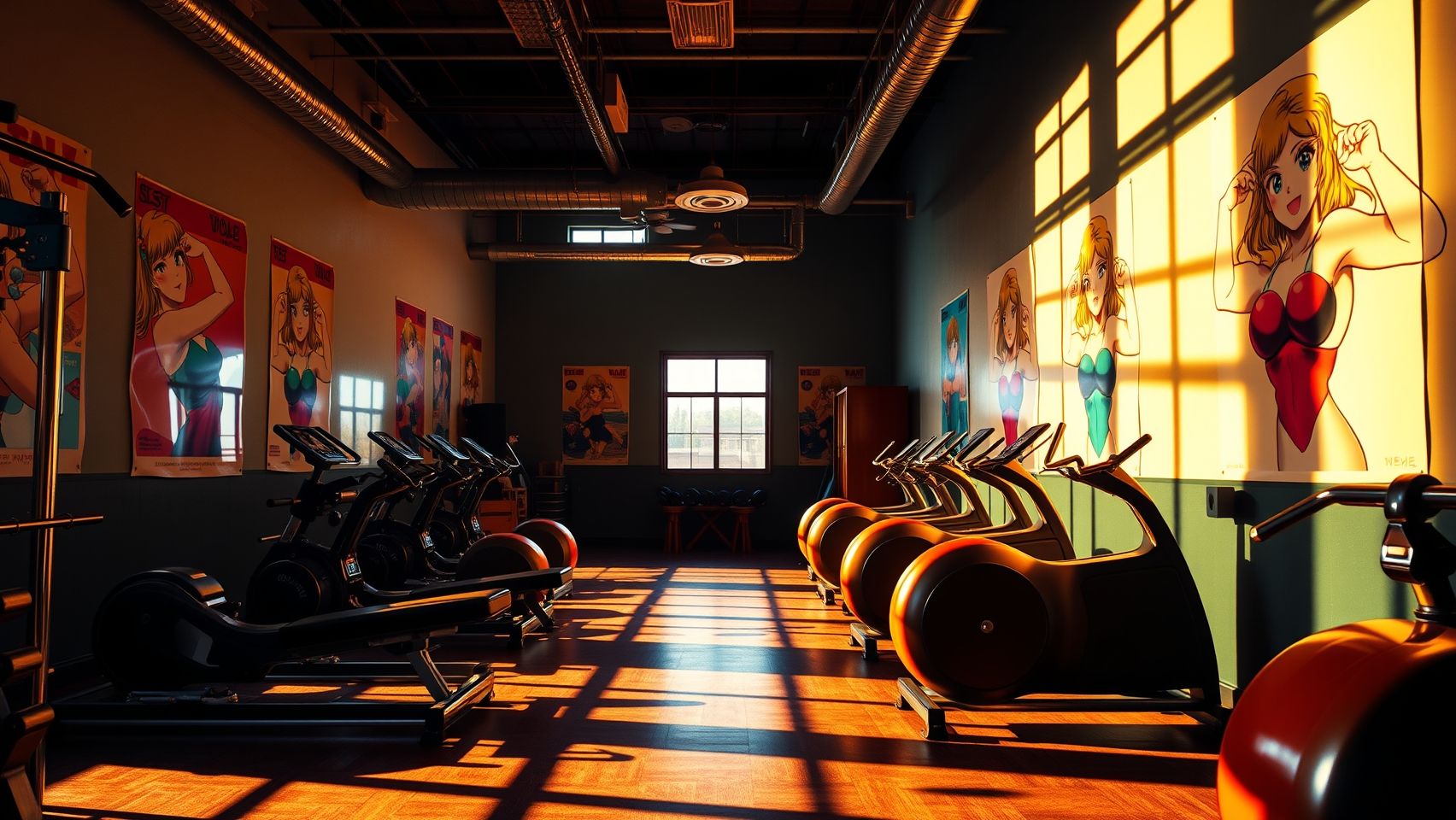 Download A Gym With Oldschool Style With