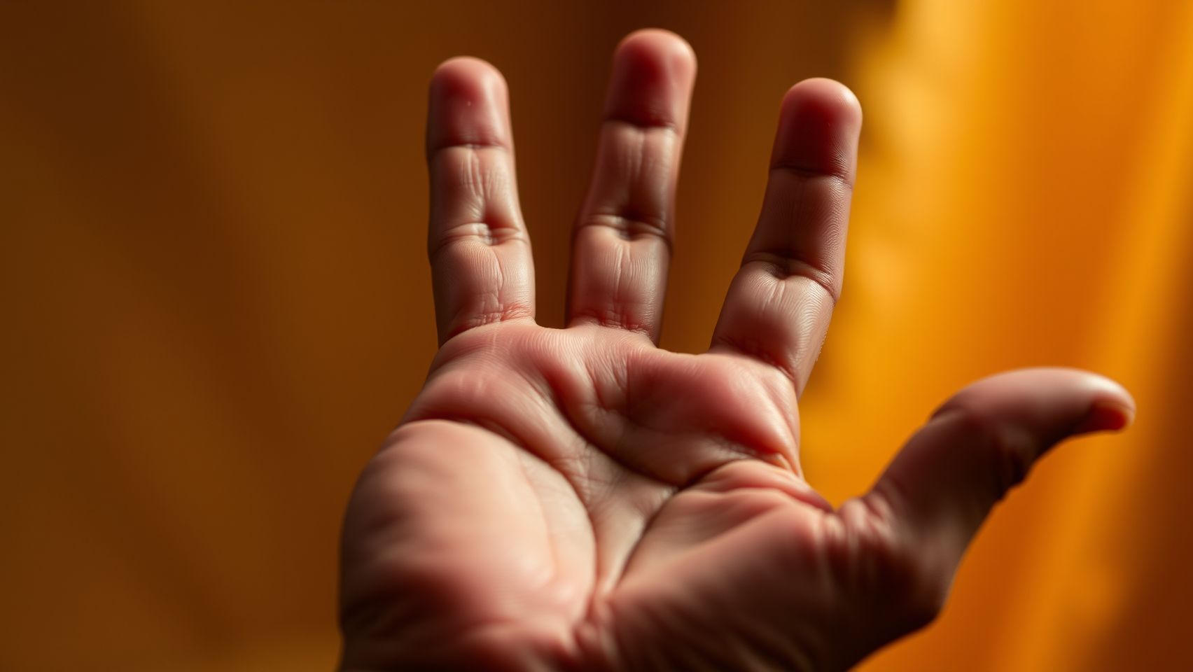 Download A Human Hand With Fingers Spread