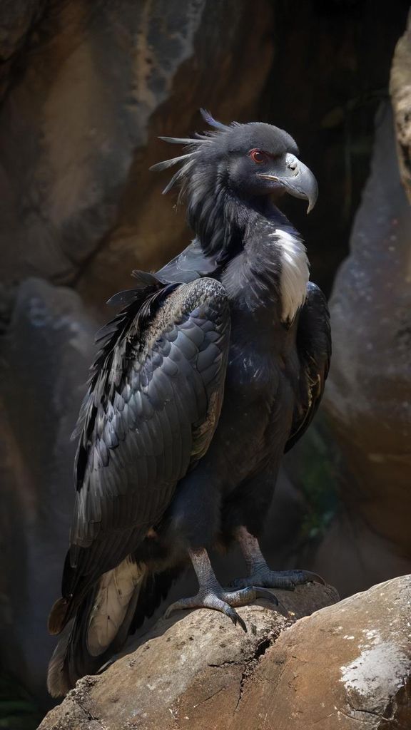 Download A Majestic Andean Condor Perches Confidently