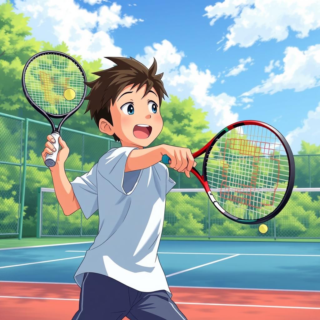 Download Anime A Boy Playing