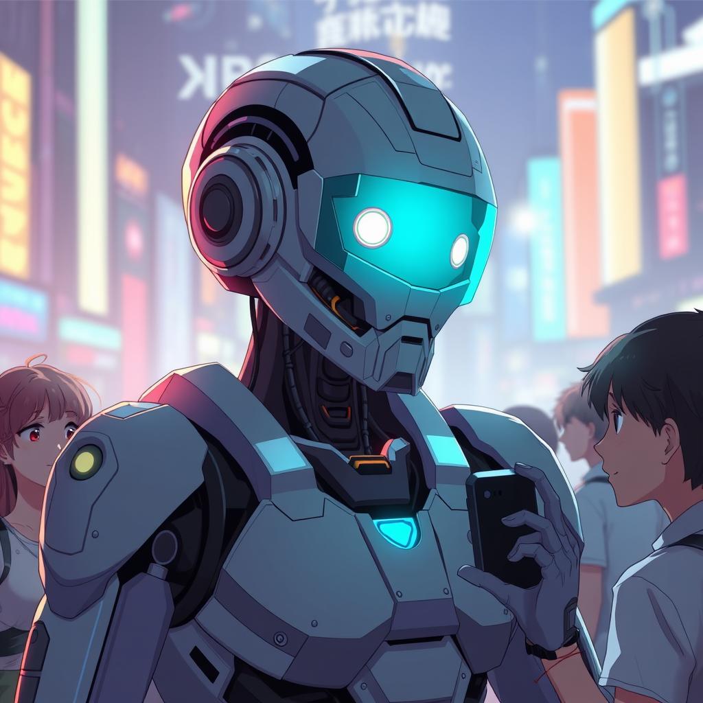 Download Anime A Futuristic Robot