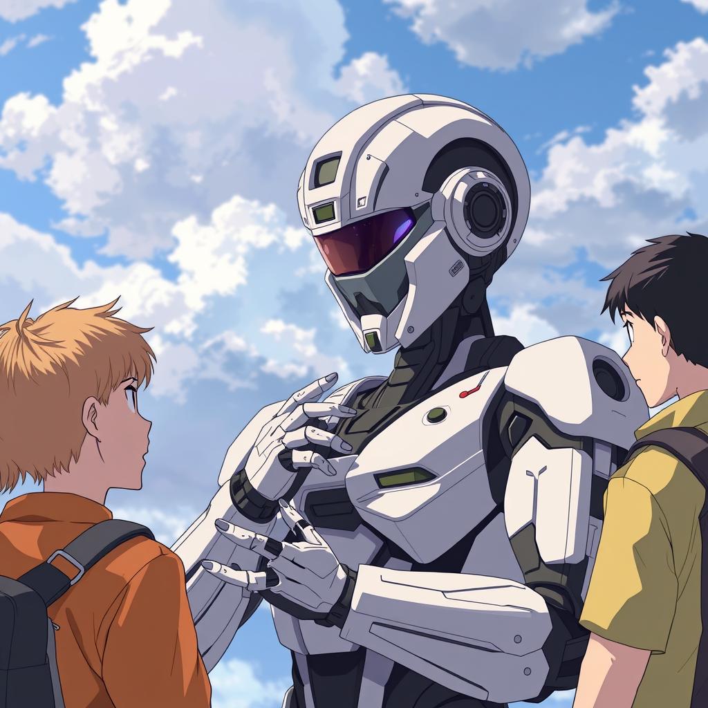 Download Anime A Futuristic Robot