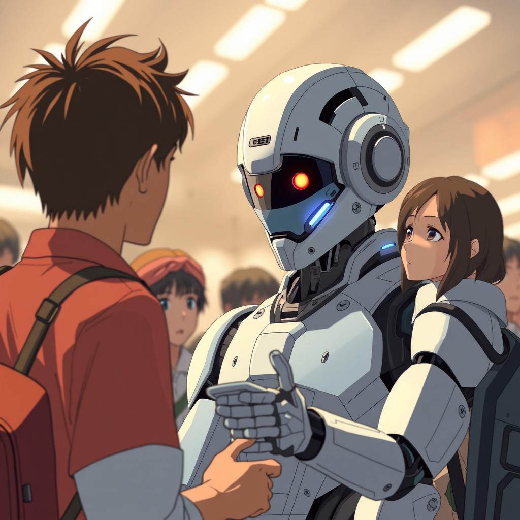 Download Anime A Futuristic Robot