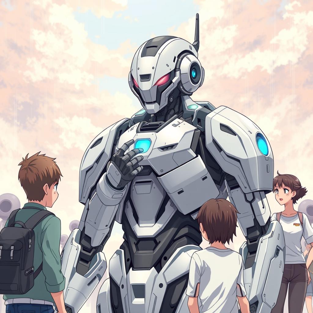 Download Anime A Futuristic Robot