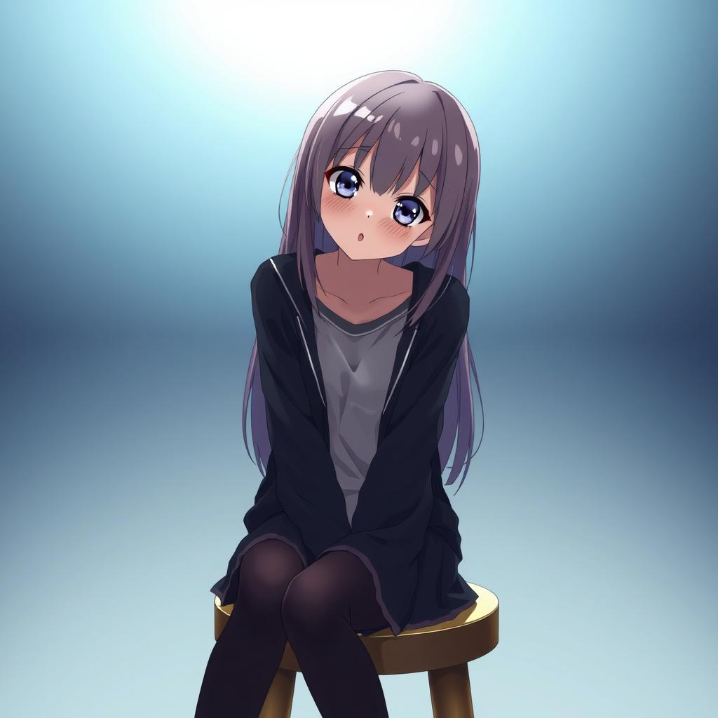 Download Anime A Girl Sitting