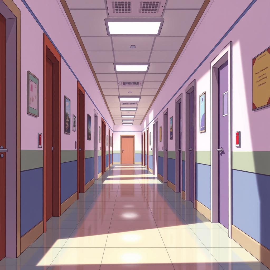 Download Anime A Hallway With