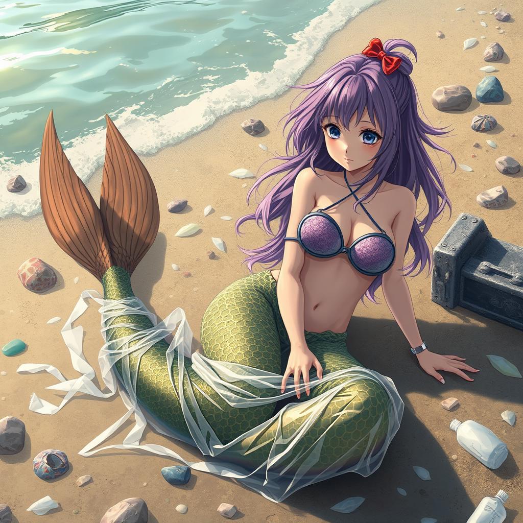 Download Anime A Mermaid Washed