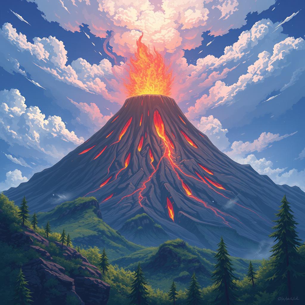 Download Anime A Volcano